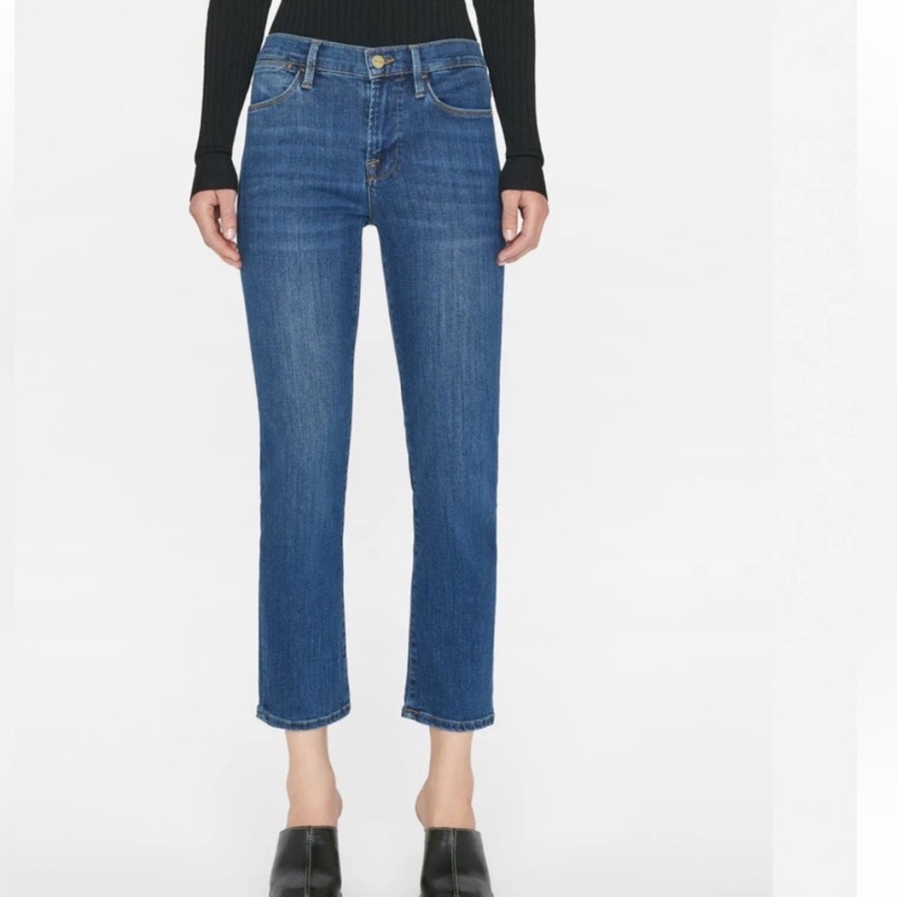 💙 Frame Le High Straight Cropped Jeans Straight Size 25 York